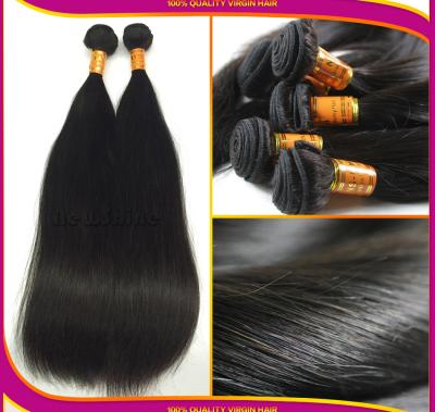 Factory Free Shipping Hot  Sell Unprocessed 100% Virgin Brazilian Hair Silky Straight Weaves With Lace Closure 4*4inch