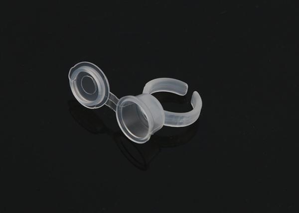Semi Permanent Pigment Eco Transparent Tattoo Ink Ring Cup With Cap