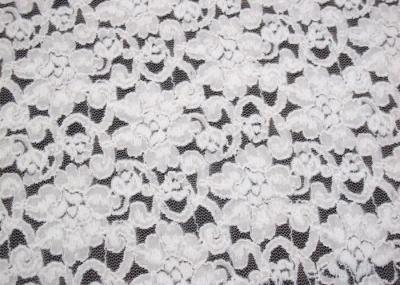 Elegant Ivory Brushed Water Soluble Lace Fabric For Dress Eco Friendly CY-LQ0042