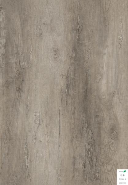Waterproof Vinyl Wood Plank Flooring Colorful Ture Glueless Mouldproof
