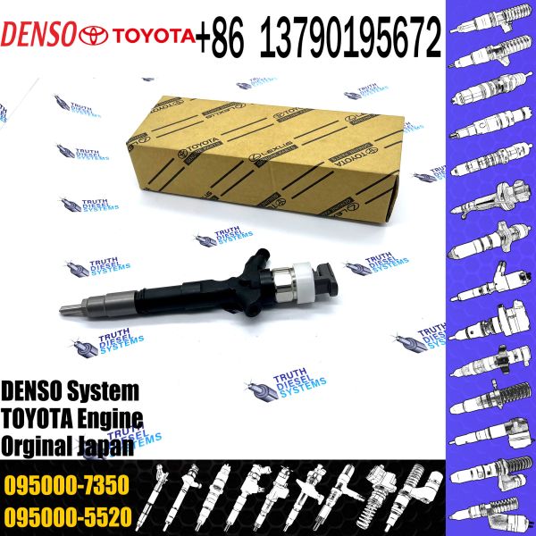 Инжектор дизельного топлива DENSO 0950007350 095000-7350 Для Toyota 1KD-FTV Prado D4D J120 23670-30080 23670-30180