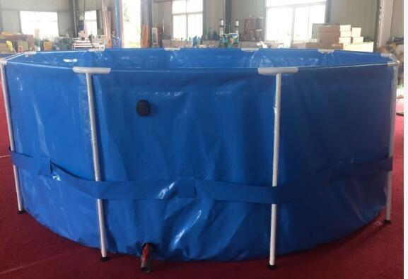 40000L Collapsible PVC Tarpaulin Round Fish Tank Fish Pond Plastic Tank Outdoor Fish Pond