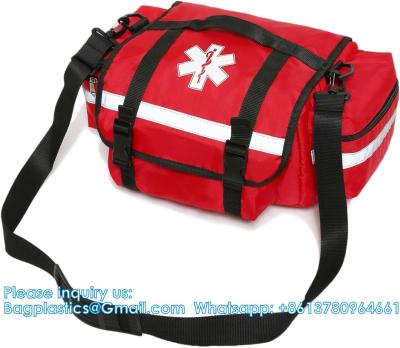 First Aid Bag Empty Trauma Medical Bag Emergency First Responder Bag Organizer EMS EMT Shoulder Carry Bag 13 X9 X7