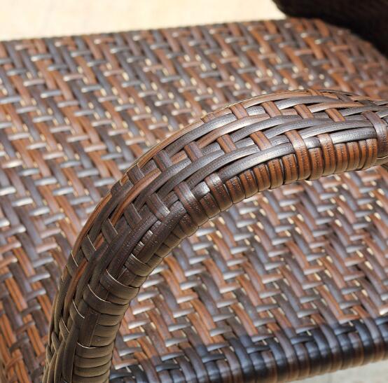 Hot Modern PE Rattan Chair Aluminium Outdoor Garden wicker table and chairs sets