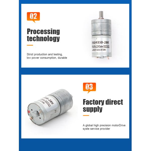 Wholesale 3-24V Mini DC Gear Motor 25mm Diameter Spur Gearbox Motor Useful for Small Electric Cat Toilet Motor