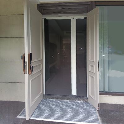 Tamanho feito sob encomenda deslizante retrátil da porta da rede de mosquito do quadro de alumínio