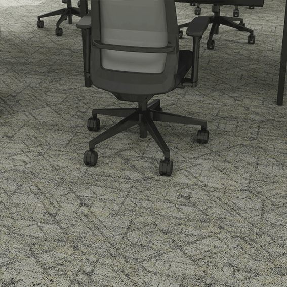 100% Nylon 66 Personalized Printed Modular Carpet Tiles 50 CM x 100 CM for Commercial Flooring