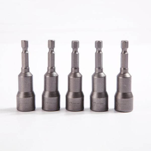Strong Magnetic 5pcs 12mm 65mm Quick Change Hex Shank Industrial Class Nut Driver Set