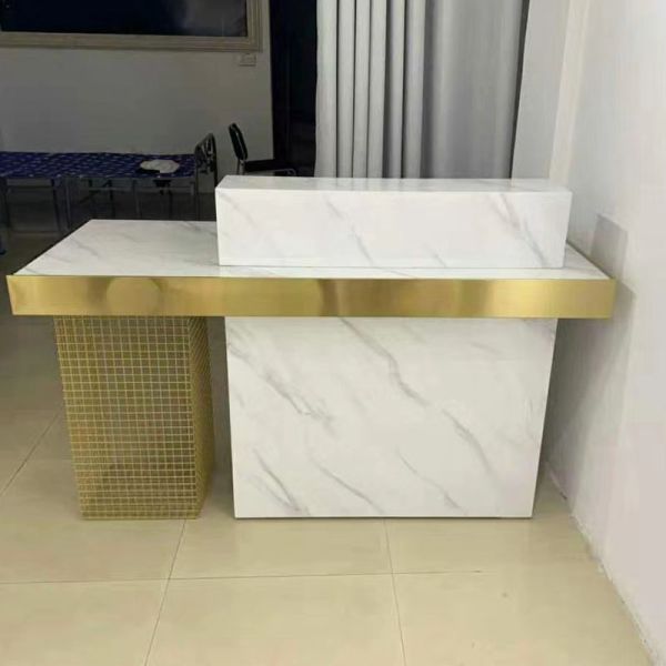 Office Furniture Modern Beauty Salon Reception Desk for Front Desk Mail Packing N