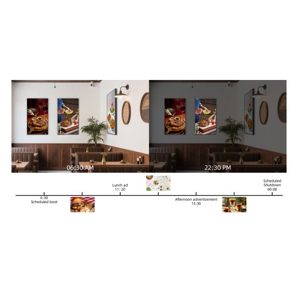LCD Digital Signage Screen Smart Wall Mount Display for Building