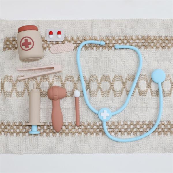 Customized Baby Silicone Toys Function Doctor Role Playing Kids Nurse Role Toy Sets
