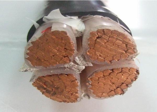 Cu Swa Pvc Sheath 4 Core Armoured Electrical Copper Cable / Xlpe Underground Cable Manufacturer