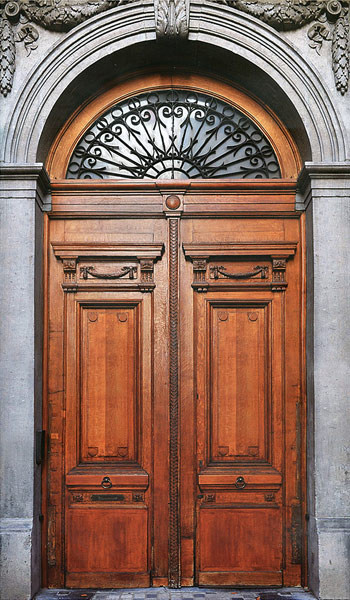 steel wood security armored door