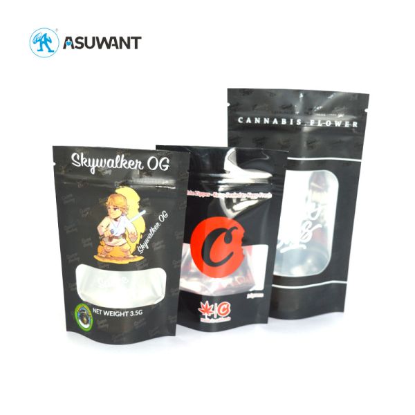 3.5g Runtz Ziplock Smell Proof Mylar Bags Stand Up Packaging For Medical