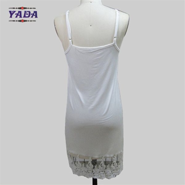 Женщины вискозные спандексные ремни полный слип футболка платье женщины плюс размер оптовые модные платья для нижнего белья