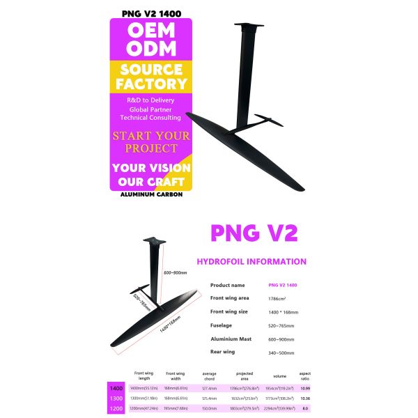 Kite Surf Hydrofoil 1200MM 1300MM Water Sports Paddle Wind Surfing Hydrofoil
