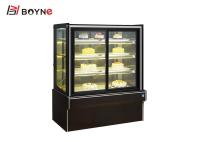 Fan refroidissant la température basse de marbre verticale de l'étalage 10~2°C de coffret d'étalage de gâteau