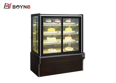 Fã que refrigera a temperatura baixa de mármore vertical da mostra 10~2°C do armário de exposição do bolo