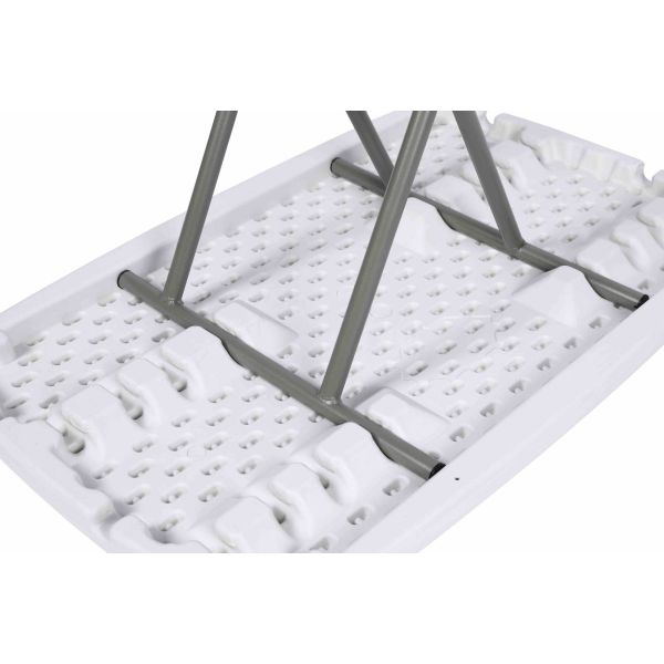30Inch Plastic Height Adjustable Laptop Folding Table for Home Office Living Room