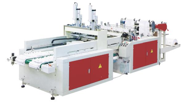 Biodegradable Plastic Bag Making Machine , Plastic Pouch Making Machine HDPE LDPE