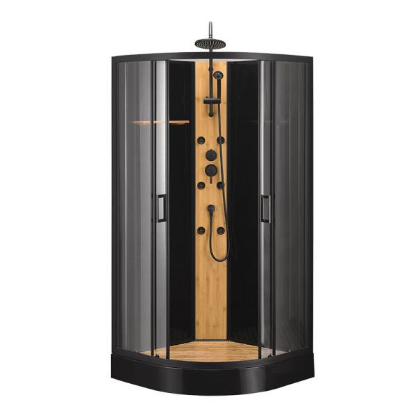 Кабина ливня с белым акриловым алюминием подноса 850*850*2250cm черным