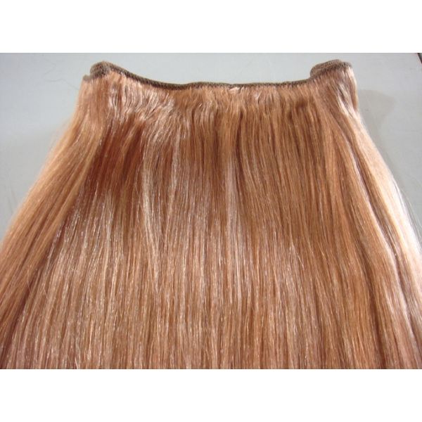 100g Bundle And Closure Straight Blonde Weaving Hair Extensions