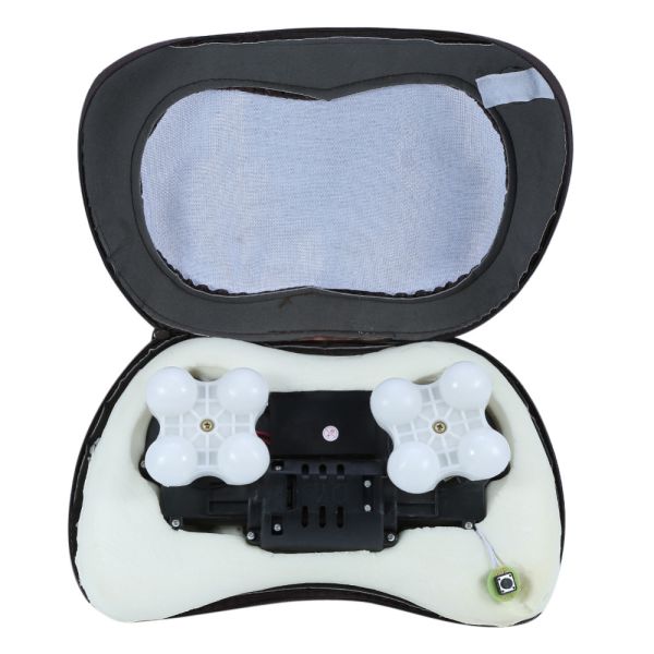 Full Body Heated Back Massager , Head Back Neck Rolling Kneading Massage Pillow