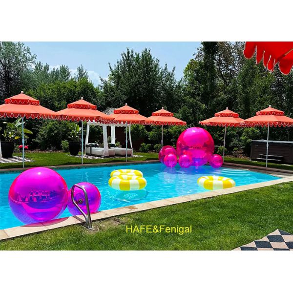1m 1.2m Violet PVC Mirror Balloon for Pool Party Decoration