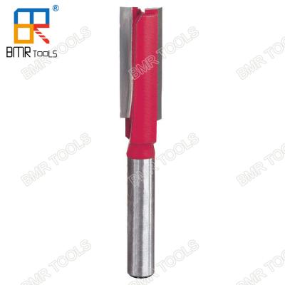 BMR TOOLS Single Piece 2 Flute Straight Router Bit for Wood shaping with 8mm shank and 1/4 shank