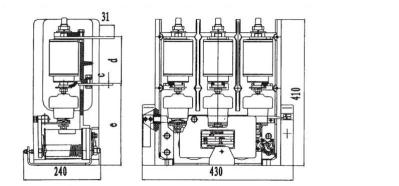 Controle de cargas capacitivo dos transformadores de alta tensão da unidade 7.2kV 400A do contator do vácuo