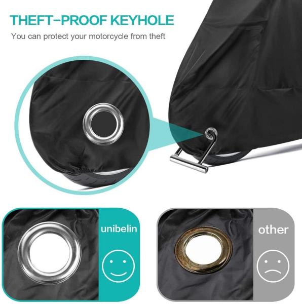 Anti Theft Motorbike Scooter Cover 190T With Lock Holes Against Dust UV