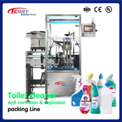 Anti Corrosion Chemical Packaging Line Automatic Lotion Filling Machine
