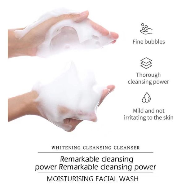 Витамин e лицевого Cleanser OEM пенясь естественный забеливая лицевой Cleanser