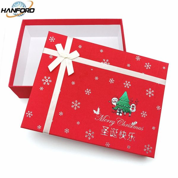 FSC Cardboard Printed Christmas Gift Boxes Dustproof Ultraportable