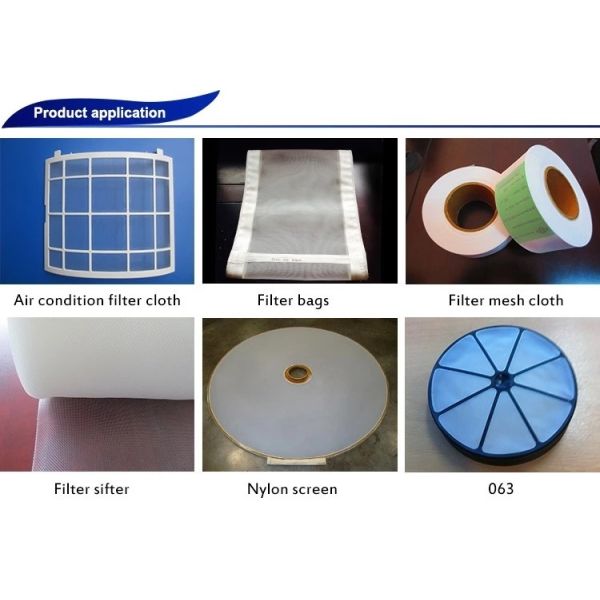 3-2000 Micron Nylon Filter Mesh Fabric , Nylon Filter Cloth Mesh White Color