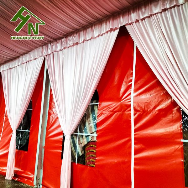 Шатер свадьбы шатра 15x30m рамки 450 человек алюминиевый красный красочный большой