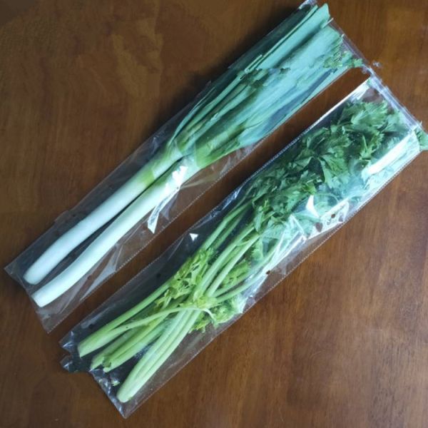 Custom OPP Packaging Bag Printed Clear Plastic Cellophane Bags For Vegetable
