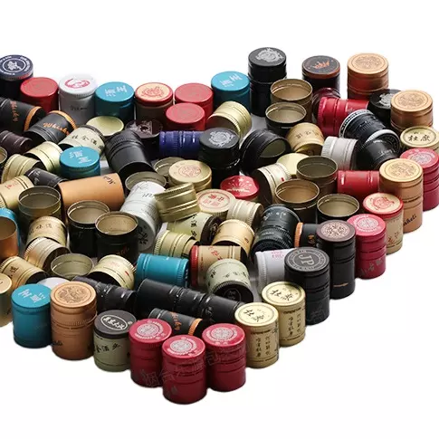 31.5*24 мм черная алюминиевая крышка для печати логотипов бутылок оливкового масла и косметической упаковки