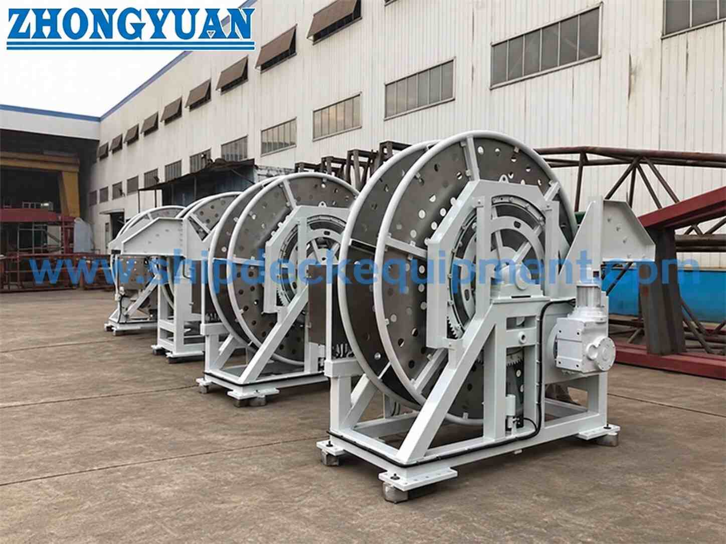 50 kN Electric Cable & Hose Reel Winch for Offshore Engineering Vessels