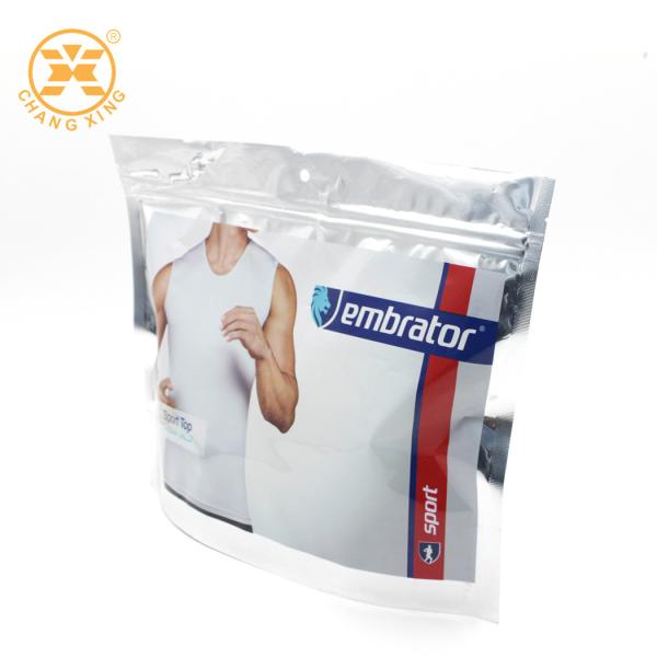 Fato amigável Ziplockk do LDPE Eco do roupa interior dos homens que empacota para a roupa