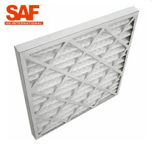 Cardboard Frame Pre Air Filter SAF Pleated Panel 5 Micron Media HVAC System