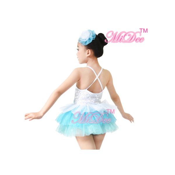 Lovely Kids Dance Clothes Sequin Tulle Ballet Dance Costumes For Girls