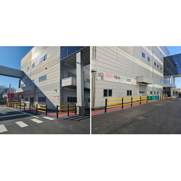 Flexible Pedestrian Barrier  Anti-Collision Guardrails Warehouse Safety Barrier Traffic Guardrails