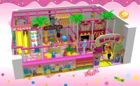 屋内プレイグラウンド設備 キャンディランドテーマ 子供向け インタラクティブ機能付き