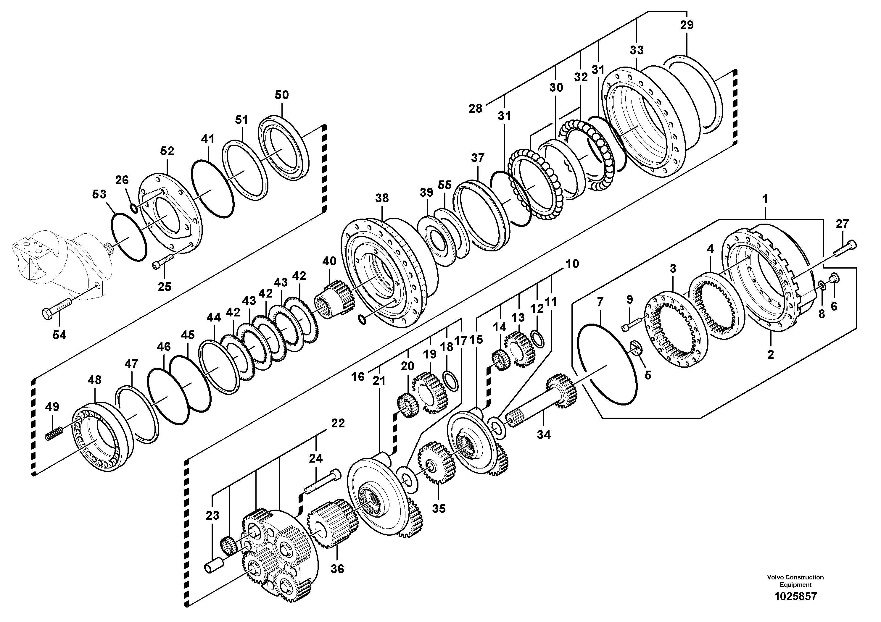 EC460 Volvo Final Drive VOE14608847 Travel Device Voe14569653 14648036 14569653 Voe14508165