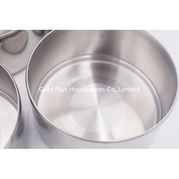 14cm Simple custom round lunch bento box stainless steel thailand tiffin with handle