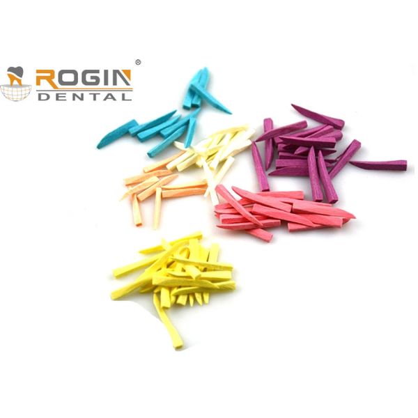 Disposable Dental Sectional Matrix System Wooden Wedges Dental Kit Colorful For Fixing Tooth
