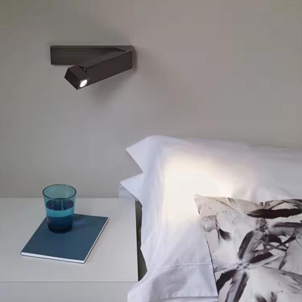 3w Led Wall Lamp Aluminum Adjustable Angle Warm White For Bedroom Corridor
