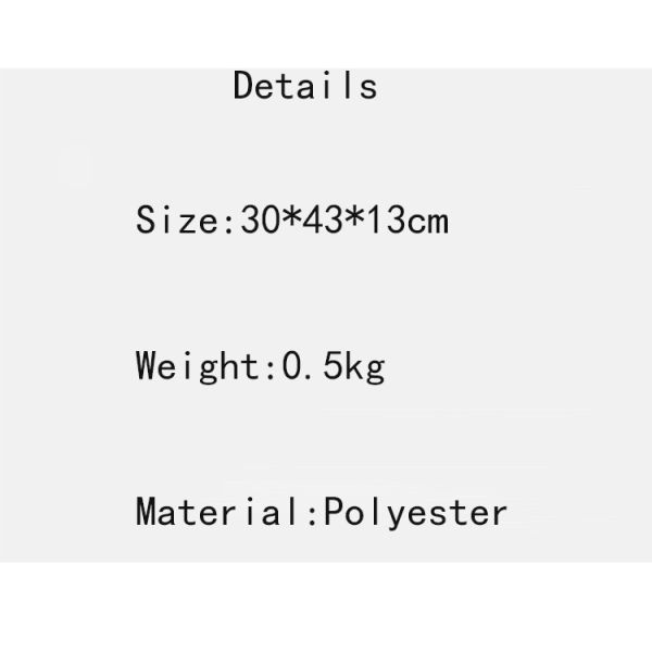 Backpack Custom Waterproof Polyester School Bag for Students Capacity Below 21 litre