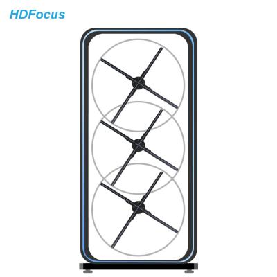 Colors New 4 Blades Hologram Human Hologram Projector Fan for Display Stand Advertising